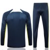 Brésil Quarter Zip Ensemble Sweat d'Entraînement 2023-24 Bleue Pour Homme